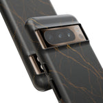 Black Marble Tough iPhone Case  Shamo's