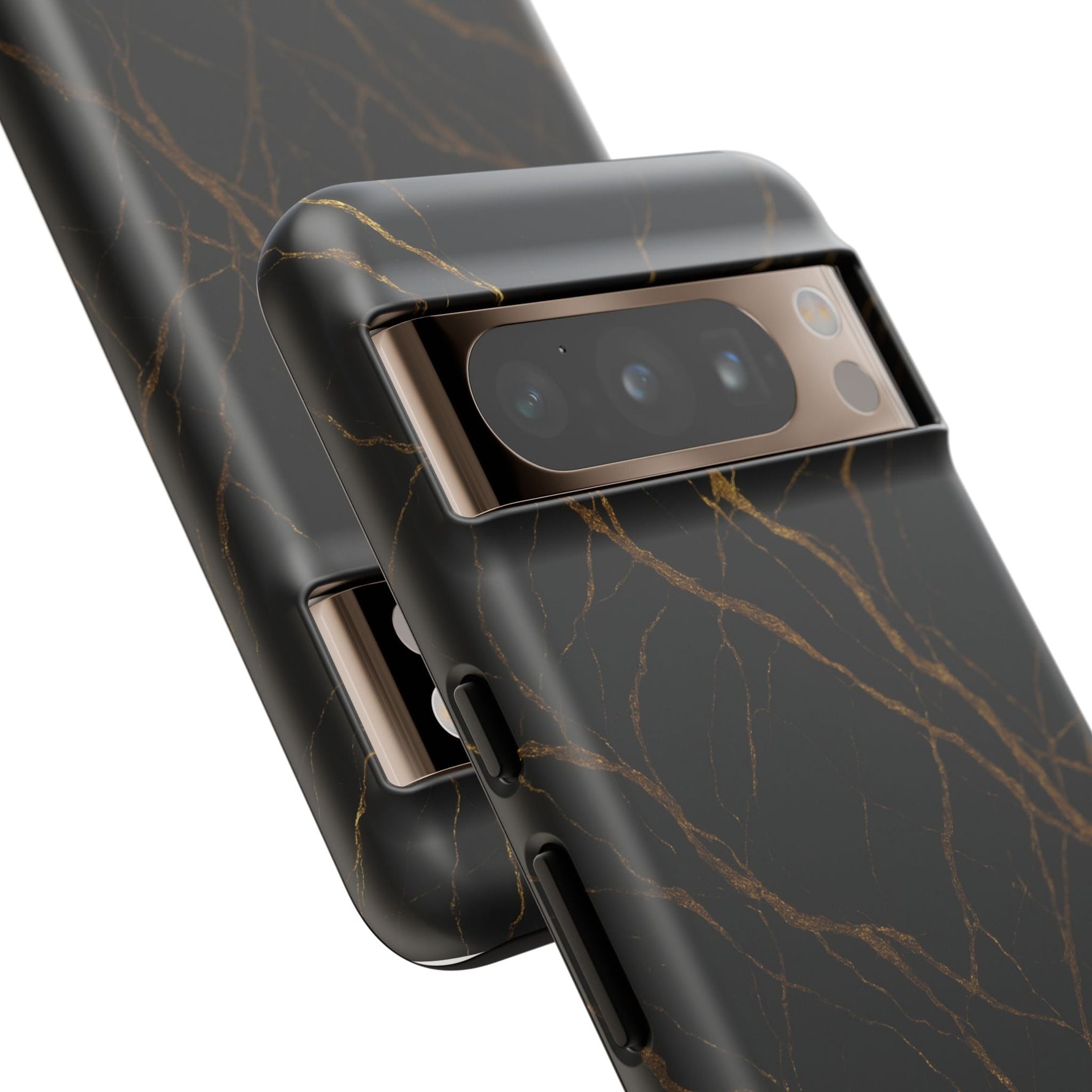 Black Marble Tough iPhone Case  Shamo's