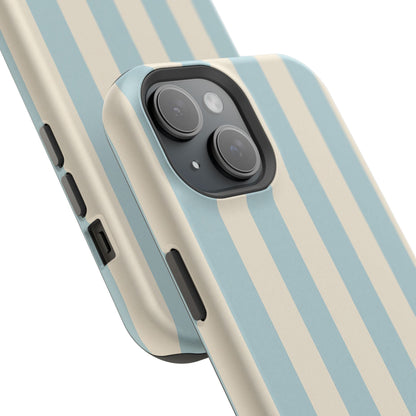Blue Strips Pattern iPhone Case Compatible with MagSafe