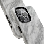 Silver Mist Marble iPhone Case with MagSafe - Shamo's