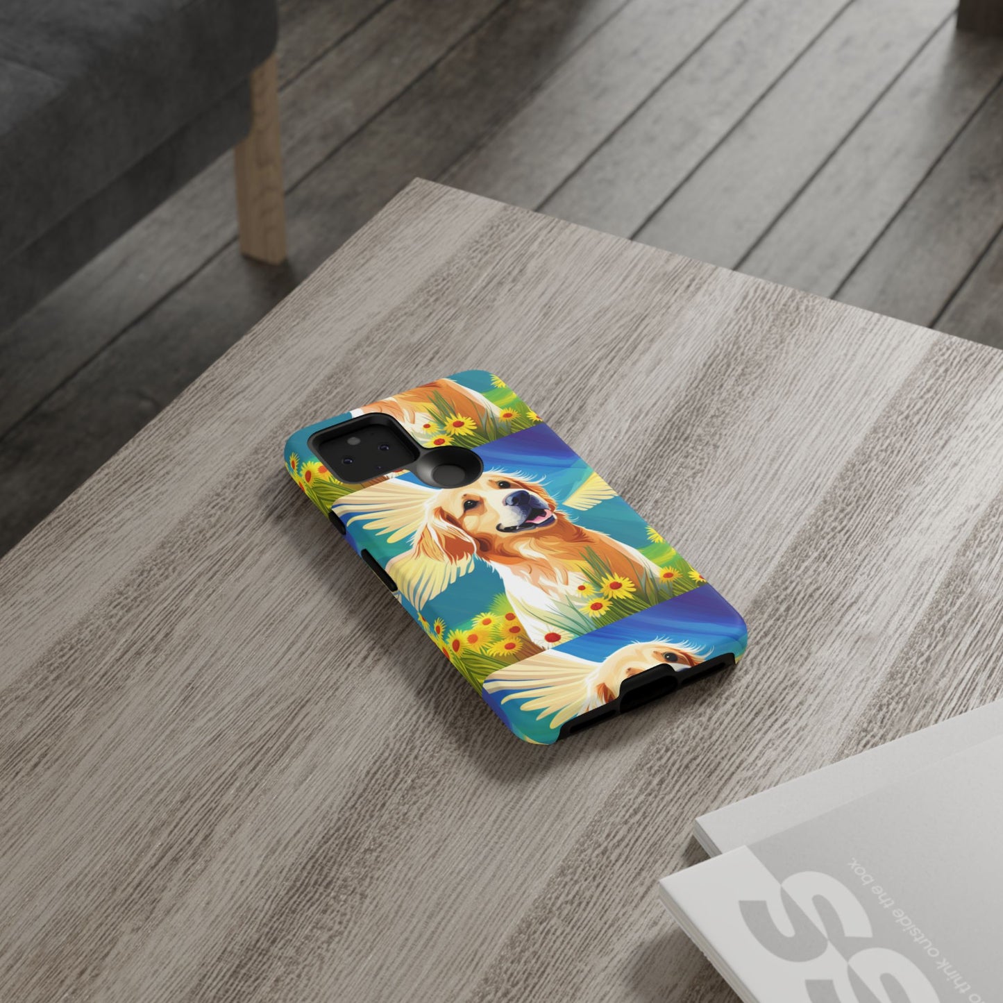 Tough Cases Golden Retriever with Wings Phone case