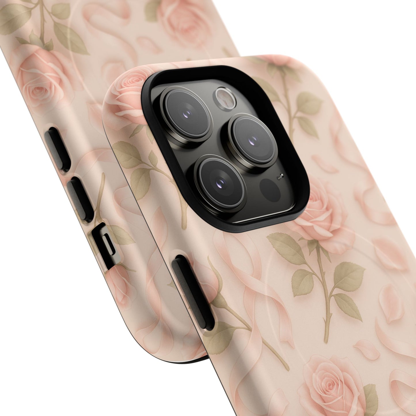 Blush Roses and Ribbons 3D iPhone Case | MagSafe