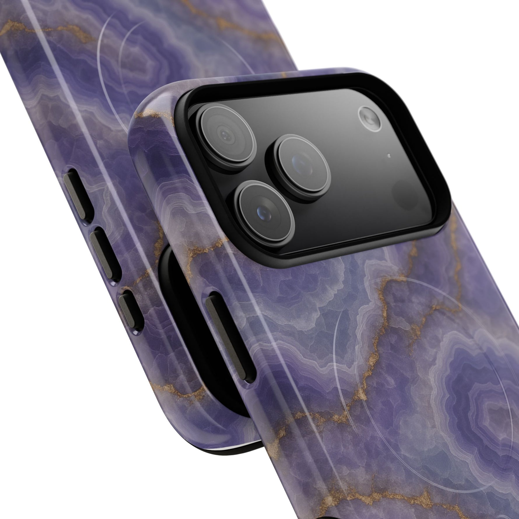 Purple Agate Marble iPhone Case with MagSafe - Shamo's