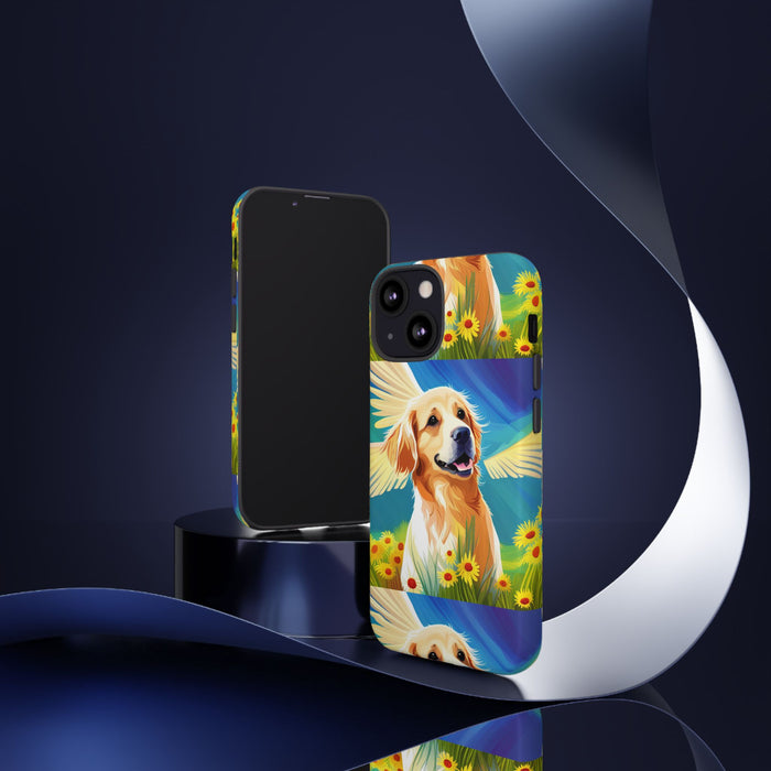 Tough Cases Golden Retriever with Wings Phone case