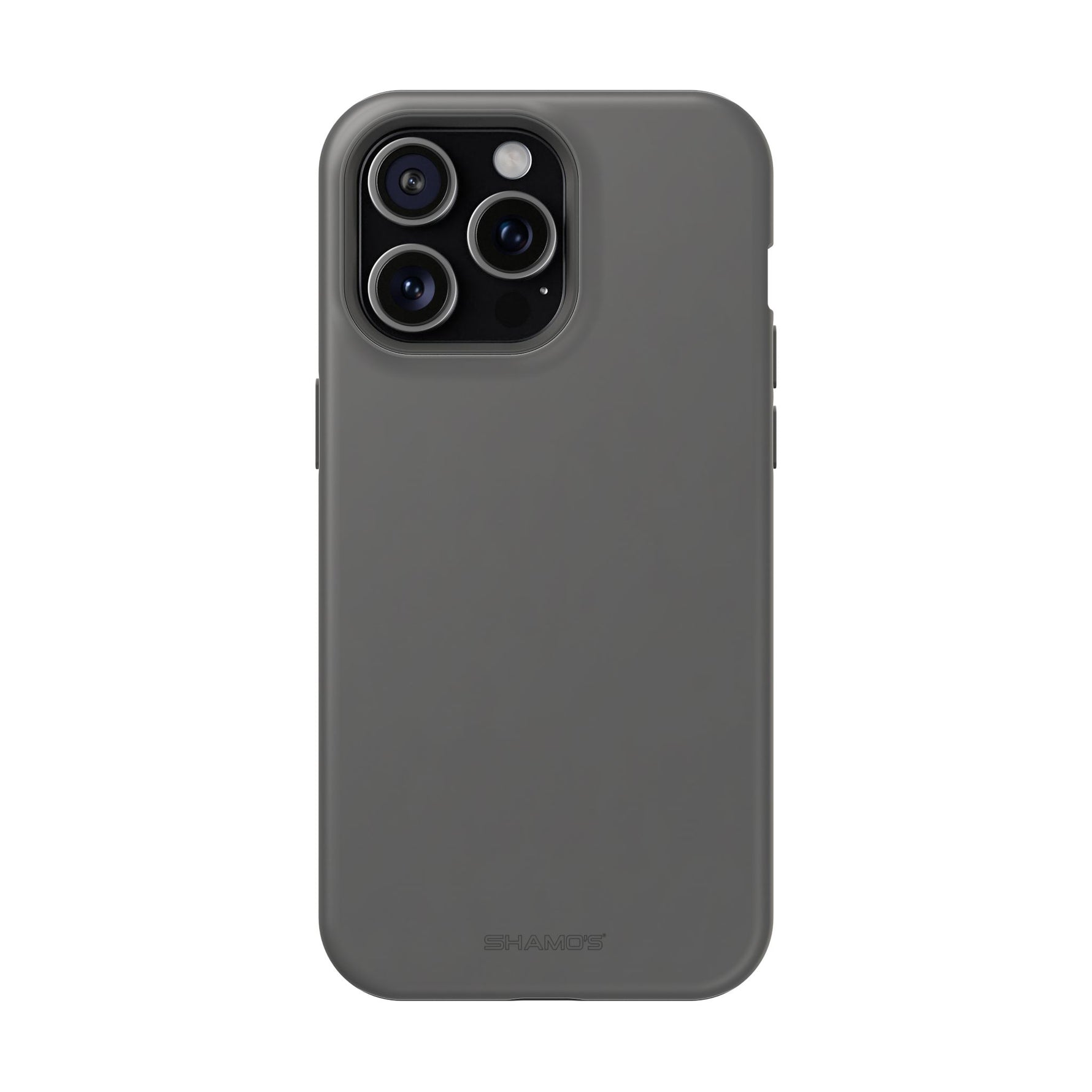 Charcoal Ink Black Solid Color Impact-Resistant iPhone Case | Slim Shockproof Magsafe-Compatible