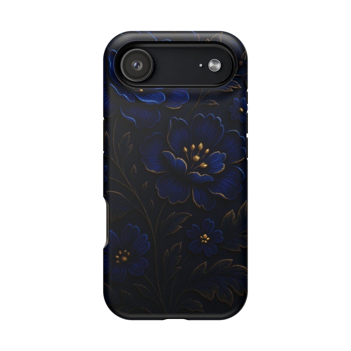 3D Velvet Night Flower iPhone Case | MagSafe