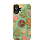 Holiday Cookie Pattern iPhone Case — MagSafe compatible  Shamo's iPhone 16 Plus / Glossy