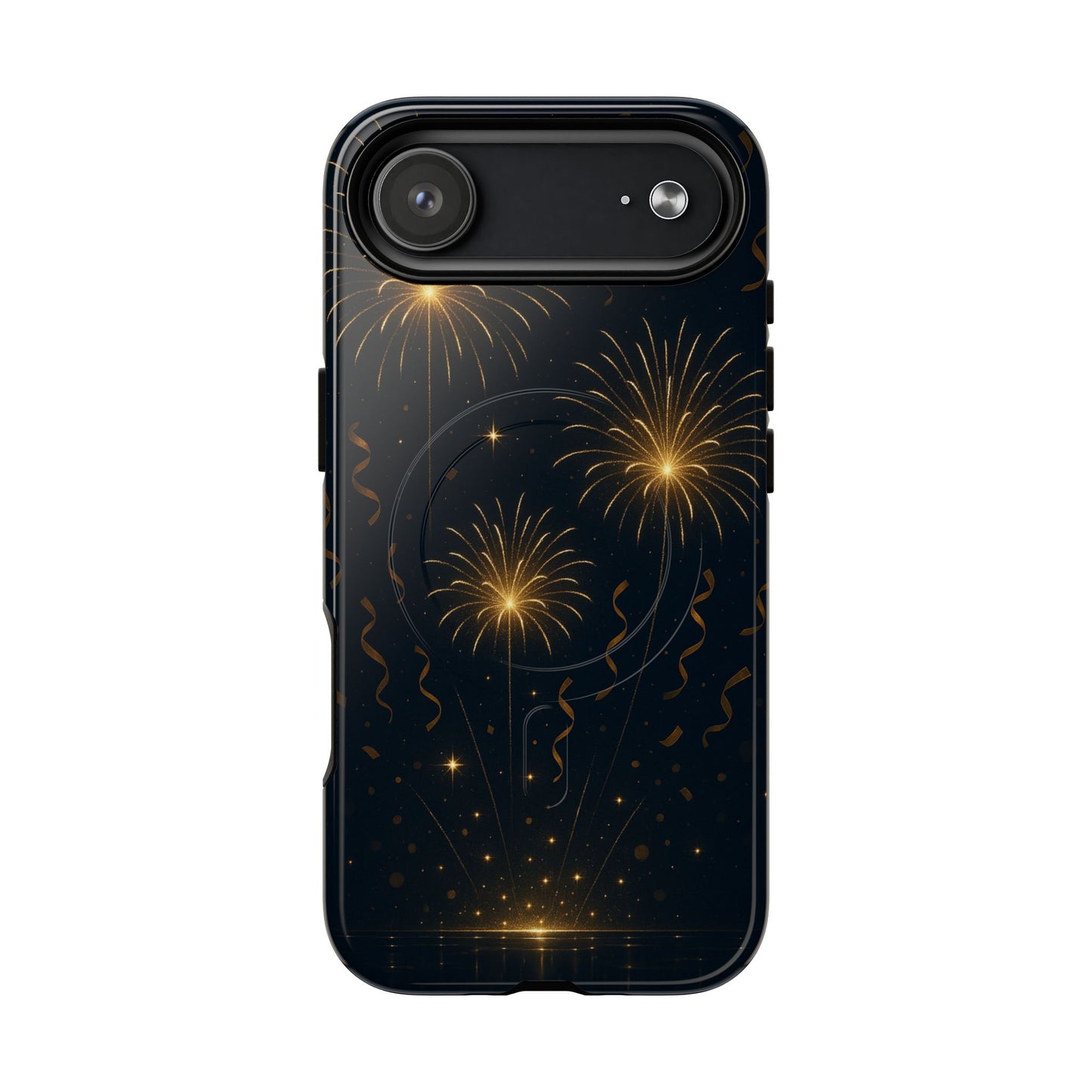Gold Fireworks Celebration iPhone Case with MagSafe - Shamo's