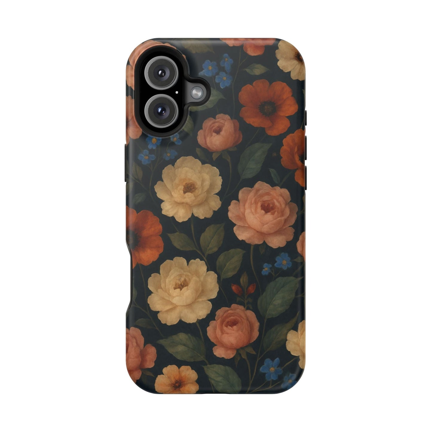 Floral Vintage Rose Magnetic Impact iPhone Case with MagSafe  Shamo's iPhone 16 Plus / Matte