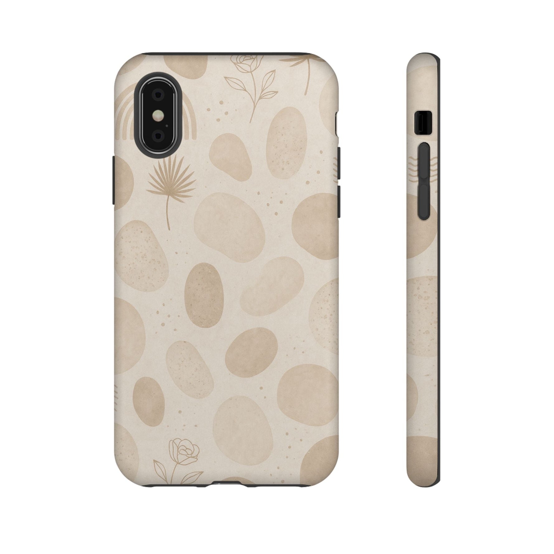 Neutral Pebble Pattern Tough iPhone Case  Shamo's iPhone X / Matte