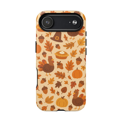 Thanksgiving-Themed Tough Magnetic iPhone Case | Compatible with MagSafe