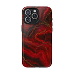 Red Marble iPhone Case with MagSafe - Shamo's
