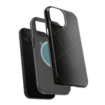 Black Geometric Design iPhone Case | MagSafe  Shamo's
