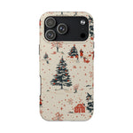 Winter Village Holiday Tough iPhone Case — Vintage Holidays & Snow Scene  Shamo's iPhone 17 Pro Max