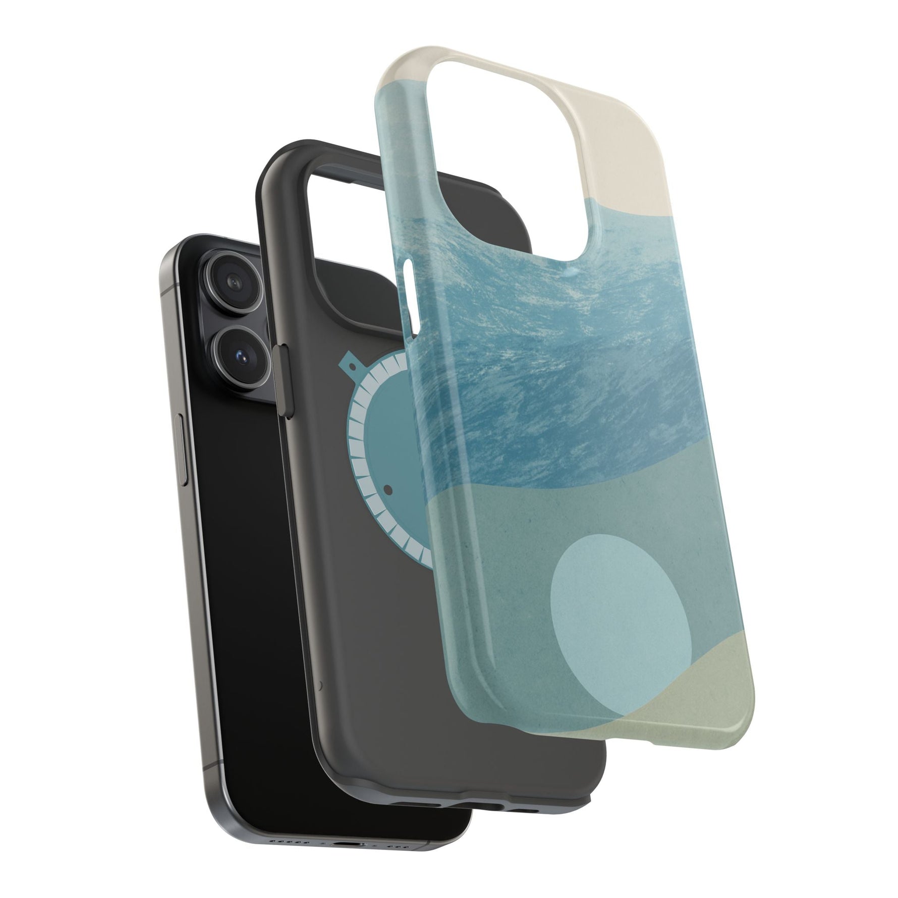 “Calm Over Chaos” Abstract Ocean Wave iPhone Case | MagSafe Compatible  Shamo's