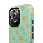 Cookie & Coffee Pattern Tough iPhone Case — Impact-Resistant  Shamo's