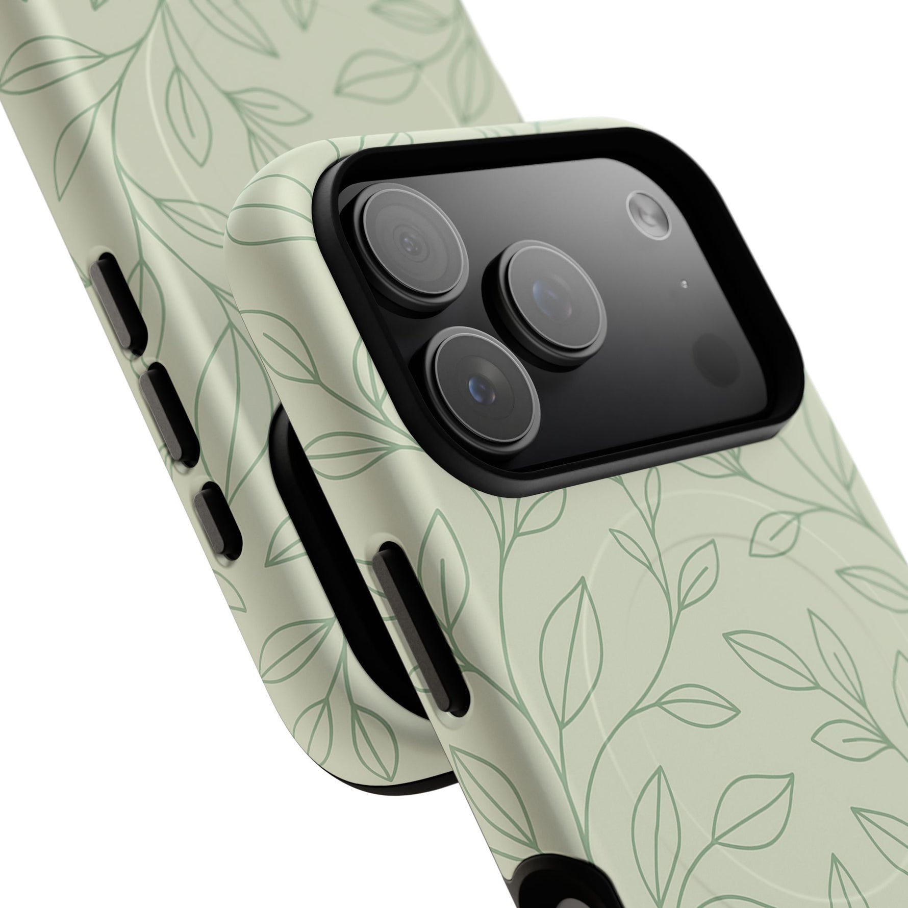 Sage Botanical Leaves Floral iPhone Case | MagSafe - Shamo's