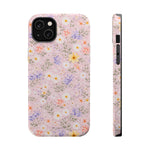 Pastel Floral MagSafe Compatible Magnetic Impact Phone Case