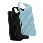Sky Blue Marble iPhone Case with MagSafe  Shamo's