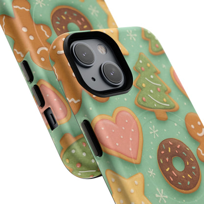 Holiday Cookie Pattern iPhone Case — MagSafe compatible