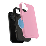 Cotton Candy Pastel Pink Impact-Resistant Phone Case | Slim Protective MagSafe-Compatible Cover