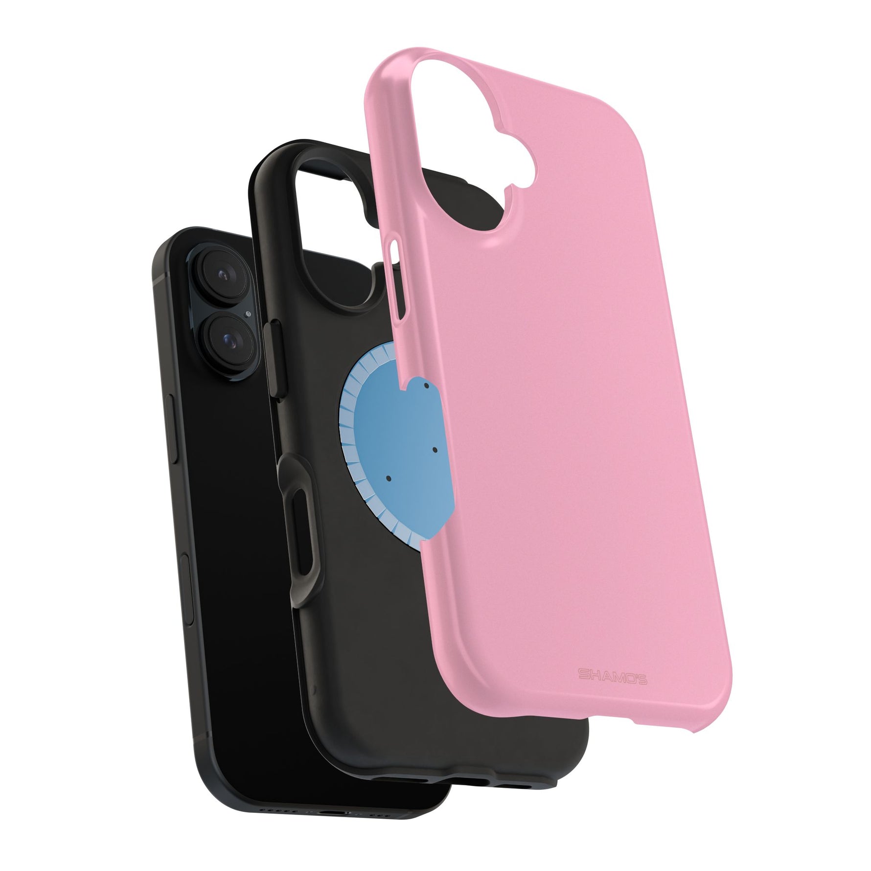 Cotton Candy Pastel Pink Impact-Resistant Phone Case | Slim Protective MagSafe-Compatible Cover