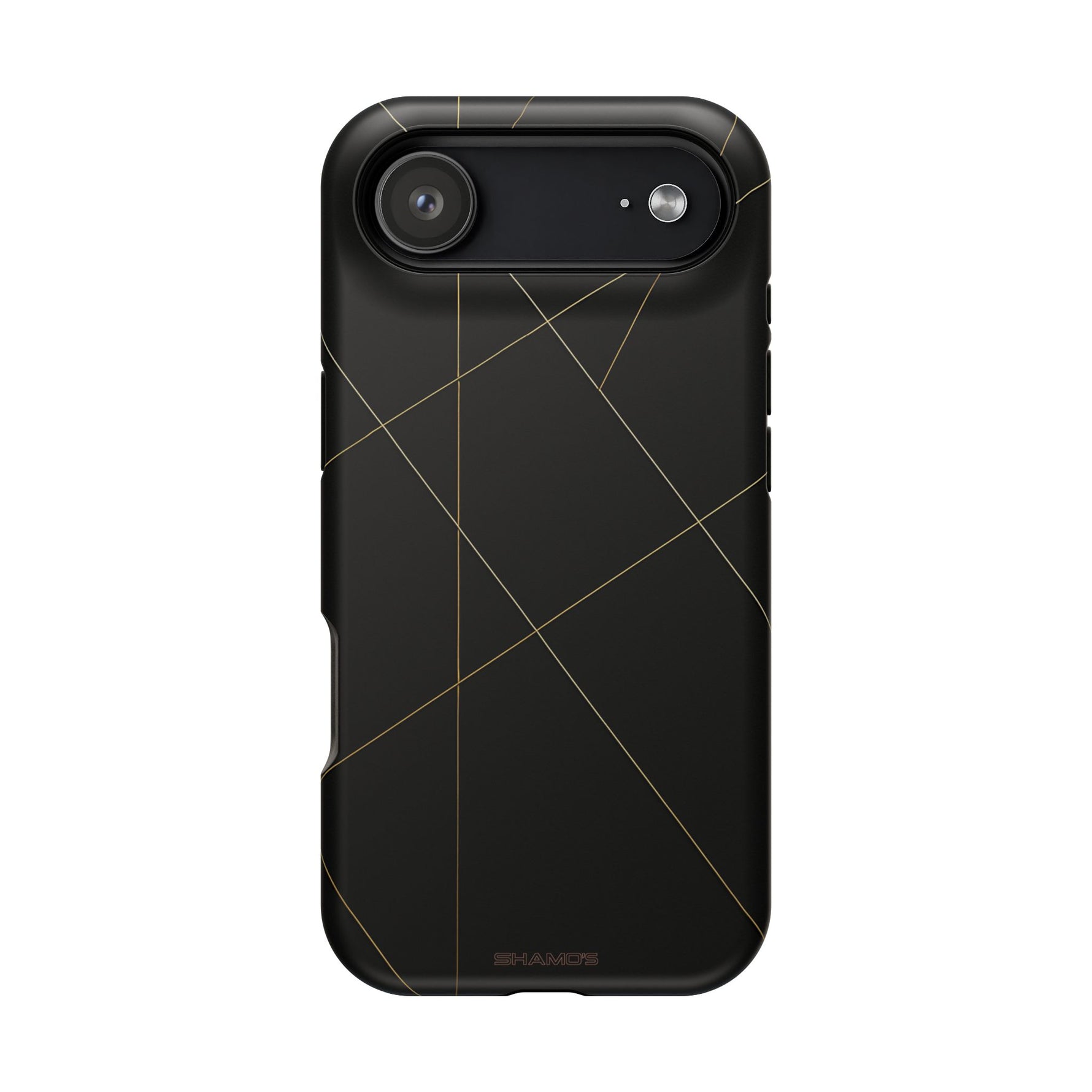 Funda para iPhone con diseño geométrico negro | MagSafe
