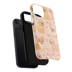 Puppies & Hearts iPhone Case compatible with MagSafe  Shamo's