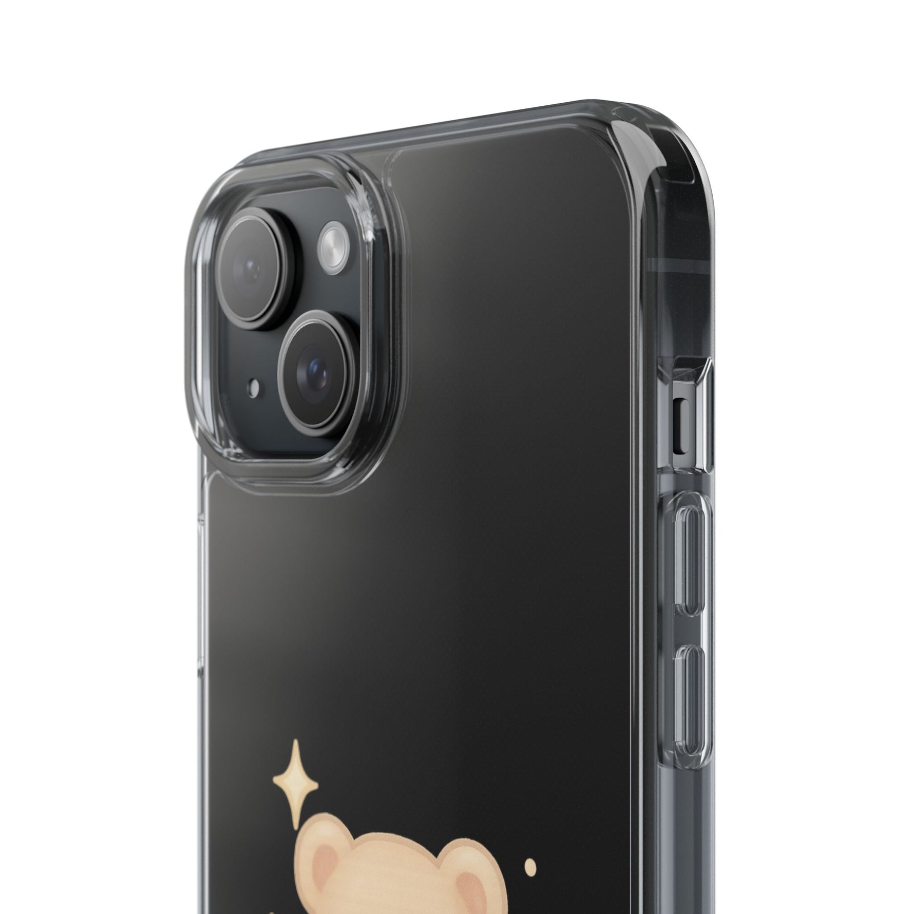 Romantic Teddy Bear Impact-Resistant iPhone Case with Heart Design  Shamo's