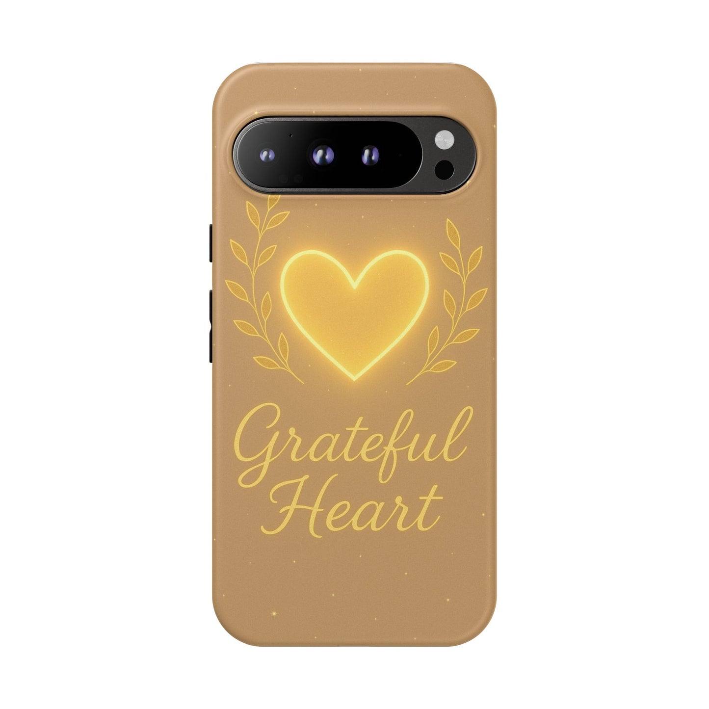 Grateful Heart iPhone Case — Warm Neon Heart