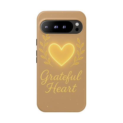 Grateful Heart iPhone Case — Warm Neon Heart