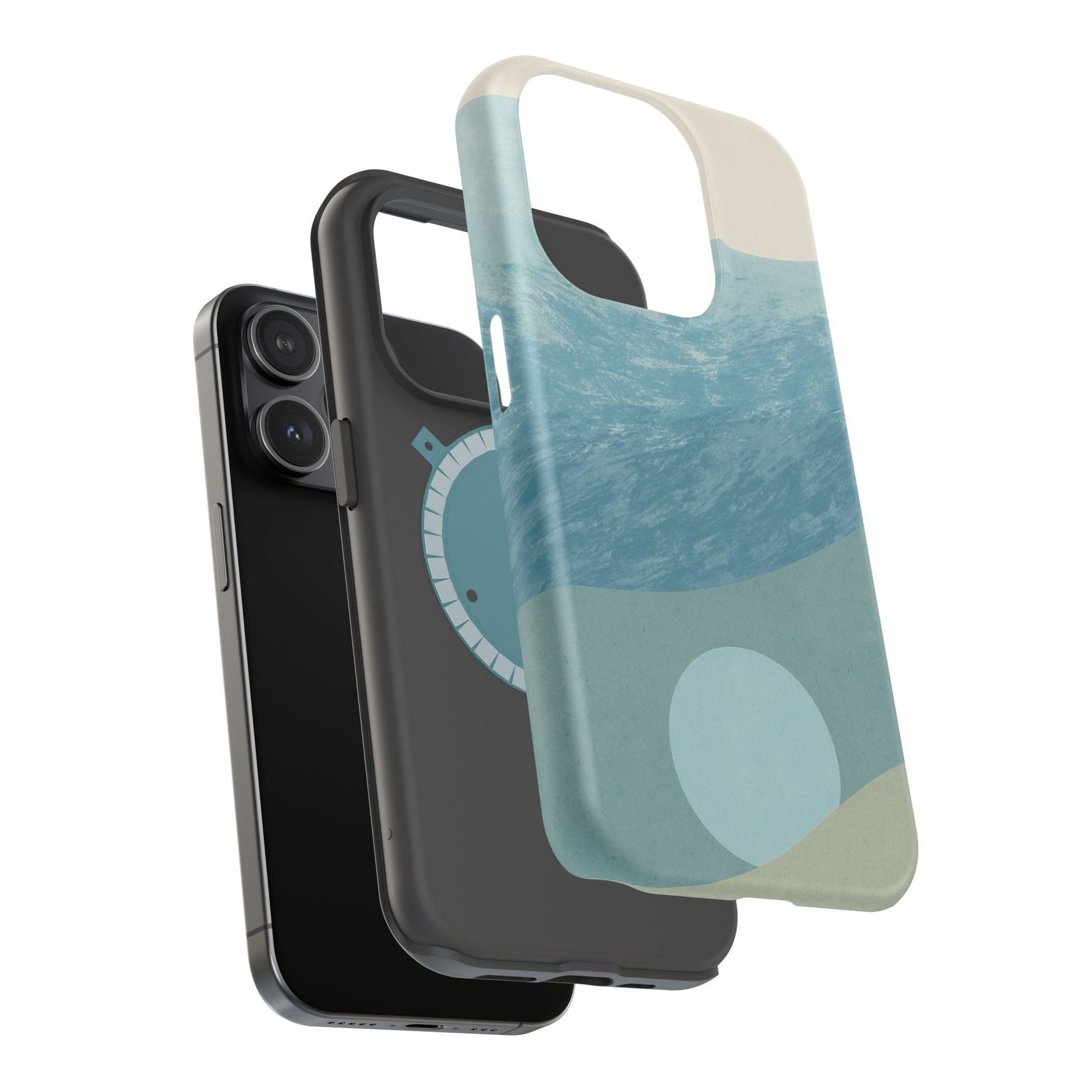 “Calm Over Chaos” Abstract Ocean Wave iPhone Case | MagSafe Compatible  Shamo's
