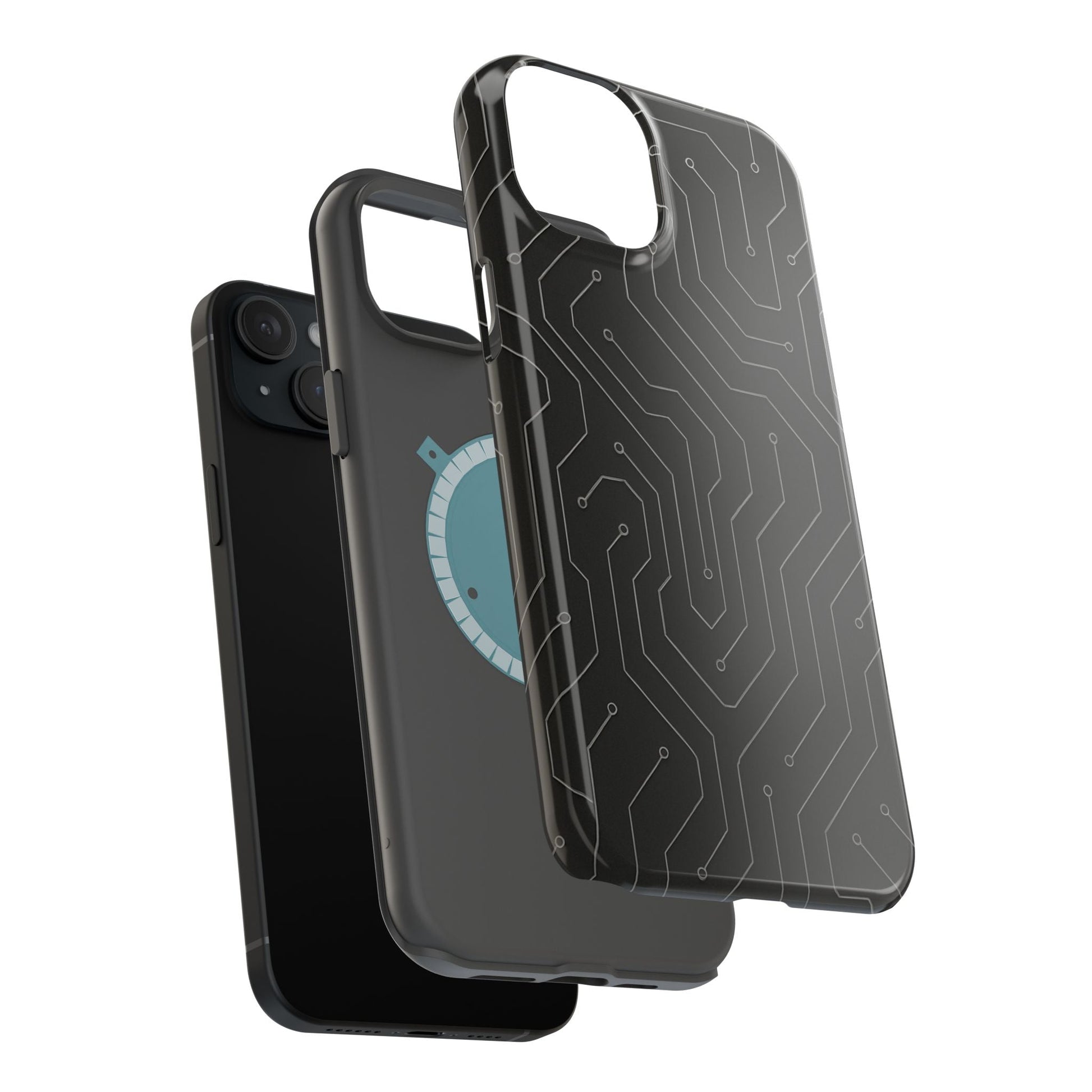 Black Circuit Board Design iPhone Case | MagSafe  Shamo's