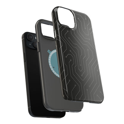 Black Circuit Board Design iPhone Case | MagSafe  Shamo's