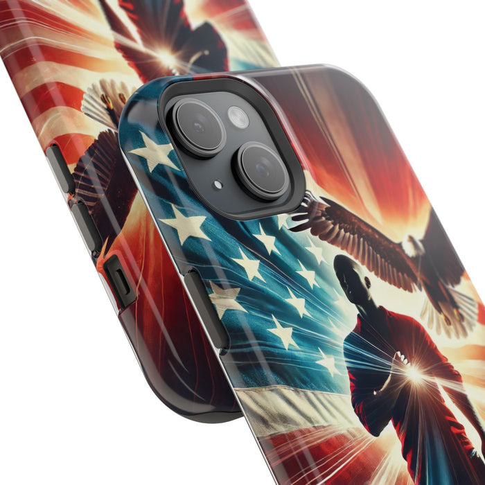 Magnetic Tough Phone Case with MagSafe Compatibility - Proud American Design Edition