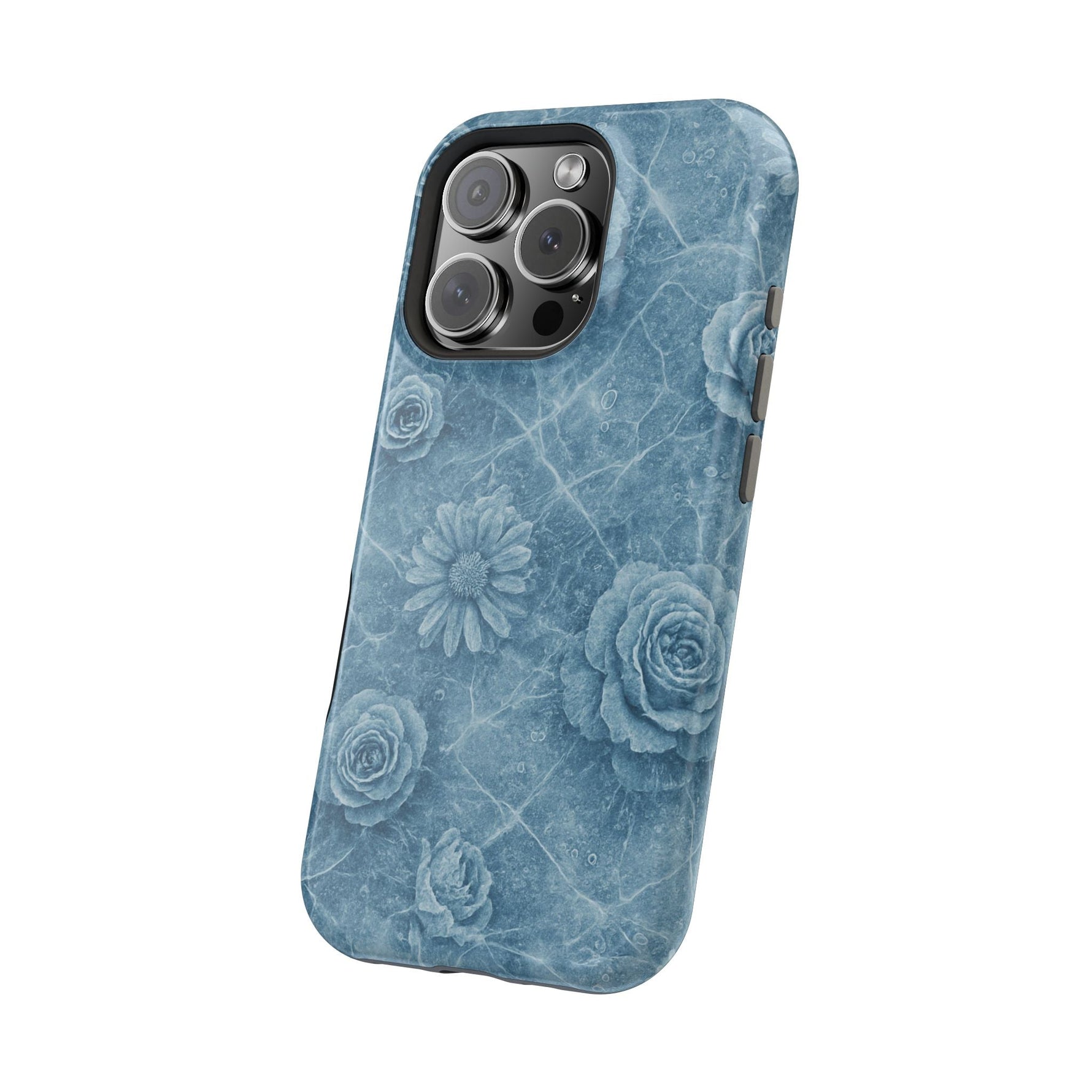 Frozen Flower Impact-Resistant iPhone Case — MagSafe Compatible  Shamo's