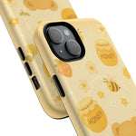 Cute Honey Teddy Bear iPhone Case — Yellow Bee & Honey Pot Design with MagSafe - Shamo's