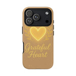 Grateful Heart iPhone Case — Warm Neon Heart  Shamo's iPhone 17 Pro / Matte