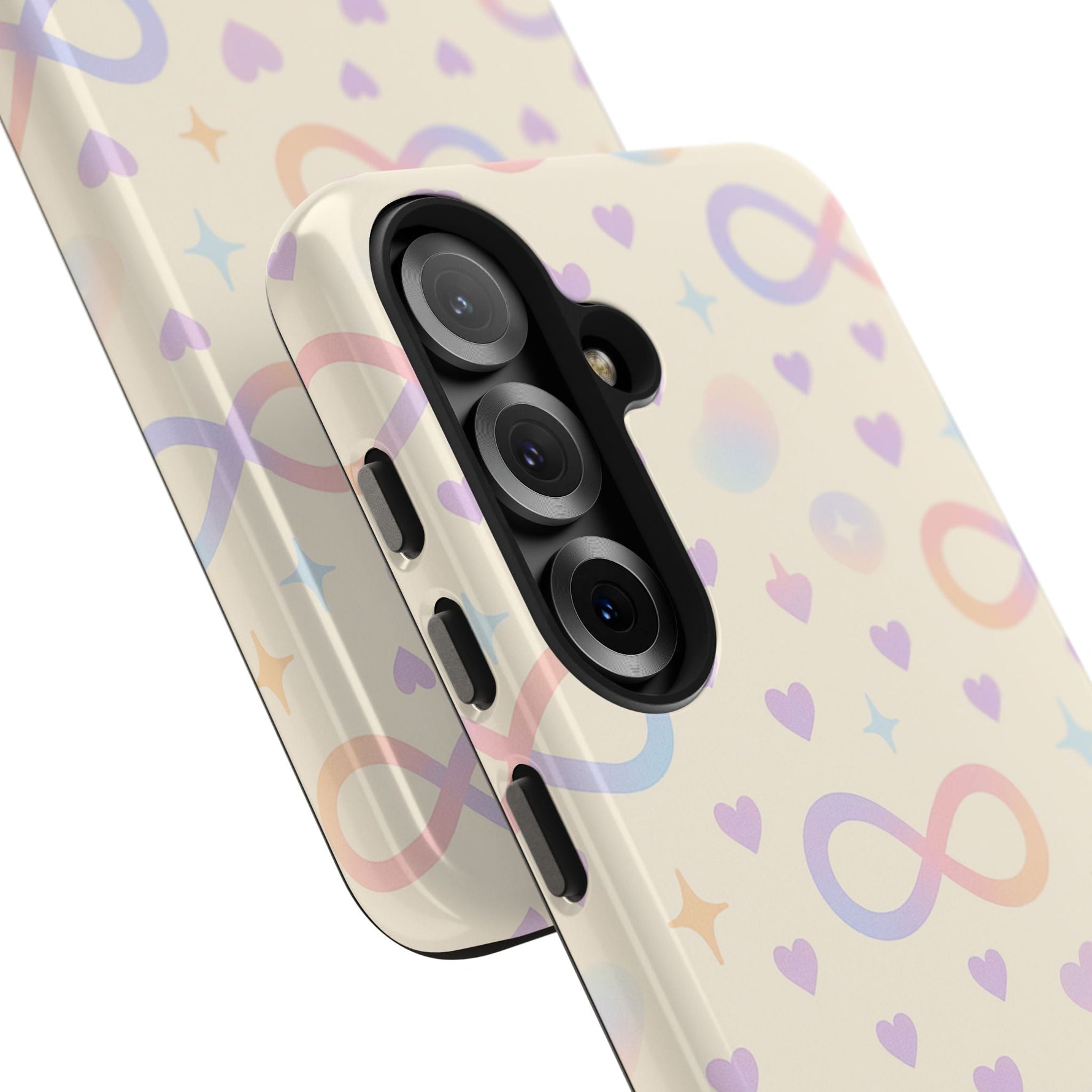 Infinity Pattern Tough Phone Case — Pastel Hearts & Stars  Shamo's