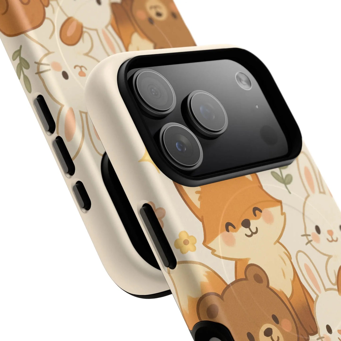 Forest Friends iPhone Case — Fox, Bear & Bunny Design. with MagSafe  Shamo's