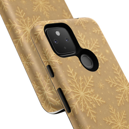 Golden Snowflake Holiday iPhone Case