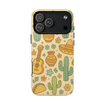 Mexico Hand-Drawn Cactus Pattern iPhone Case – Cute Desert Guitar & Sombrero Design | with MagSafe  Shamo's iPhone 17 Pro Max / Glossy