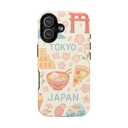 Tokyo Travel iPhone Case - Cute Japan Design | MagSafe