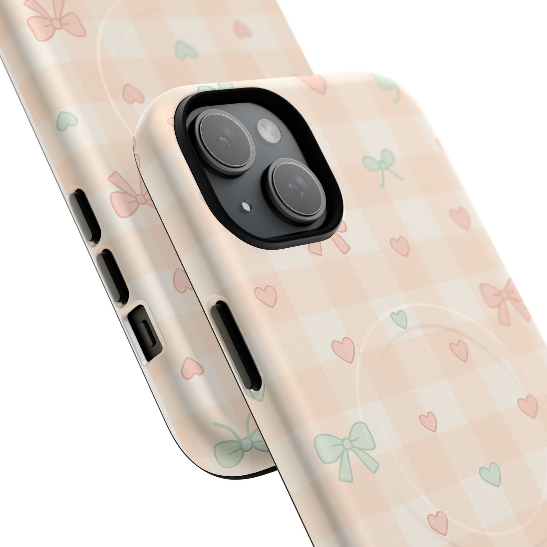 Sweet Pastel Checkered Bows Case for iPhone | MagSafe - Shamo's