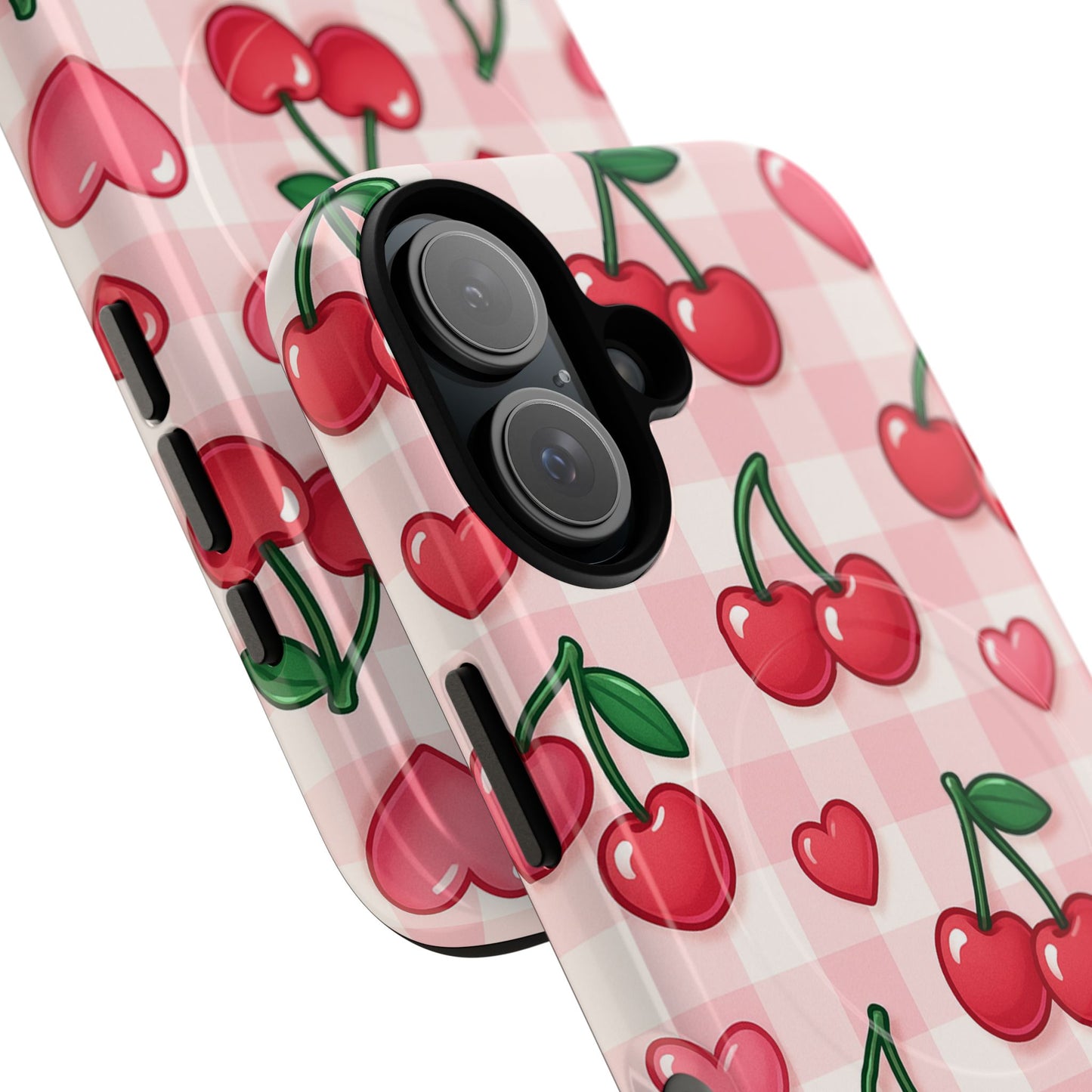 Y2K Cherries & Hearts iPhone Case | MagSafe