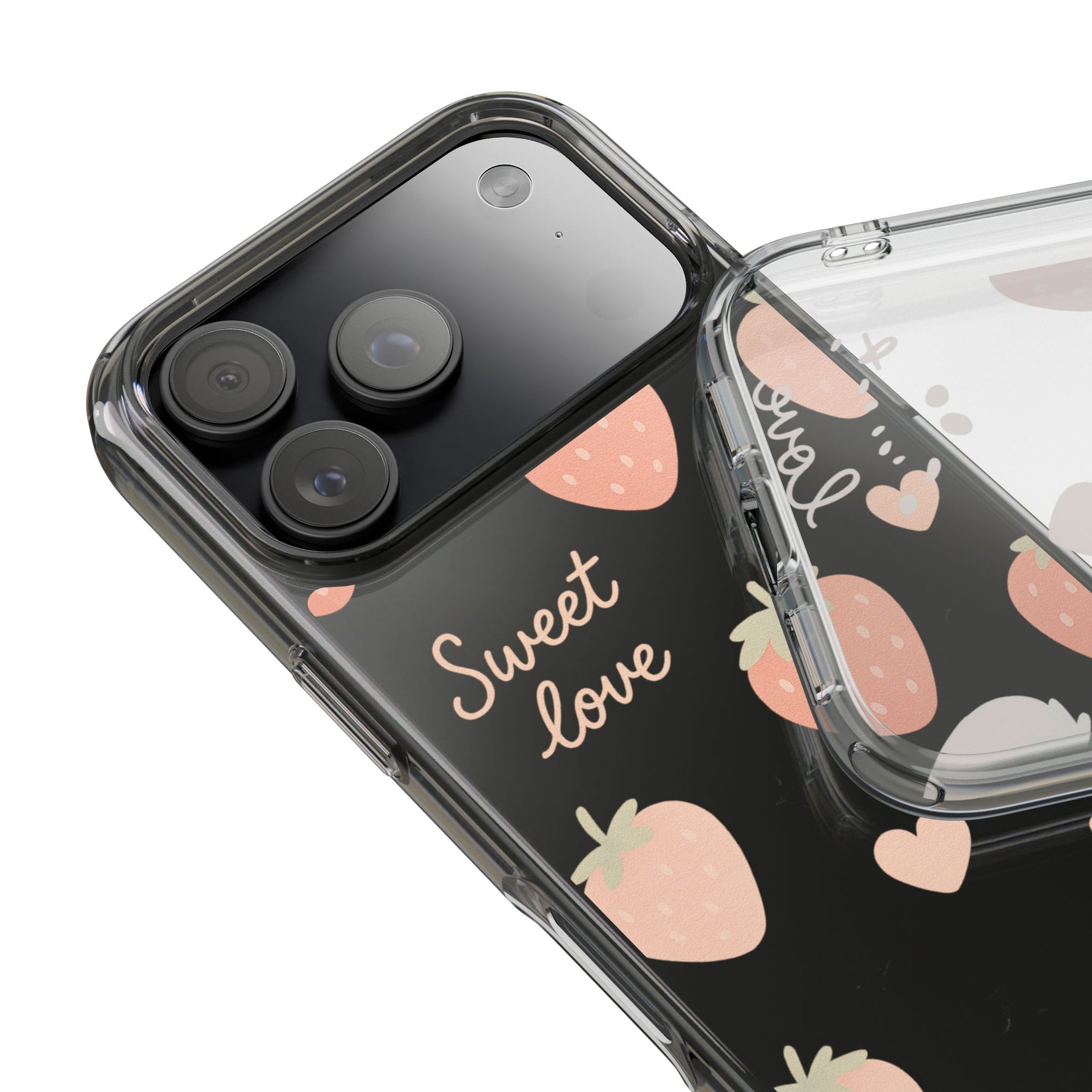 Sweet Love Strawberry Clear iPhone Case | MagSafe - Shamo's
