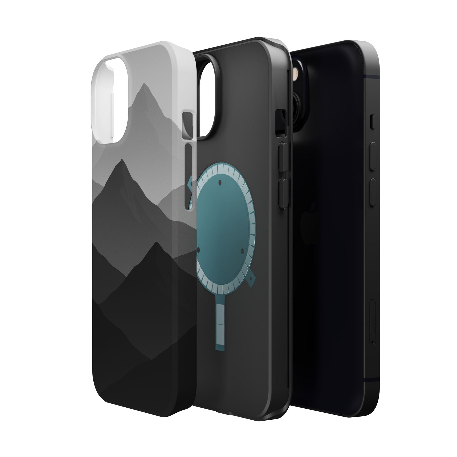 Monochrome Mountain Design iPhone Case | MagSafe  Shamo's