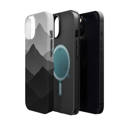 Monochrome Mountain Design iPhone Case | MagSafe  Shamo's