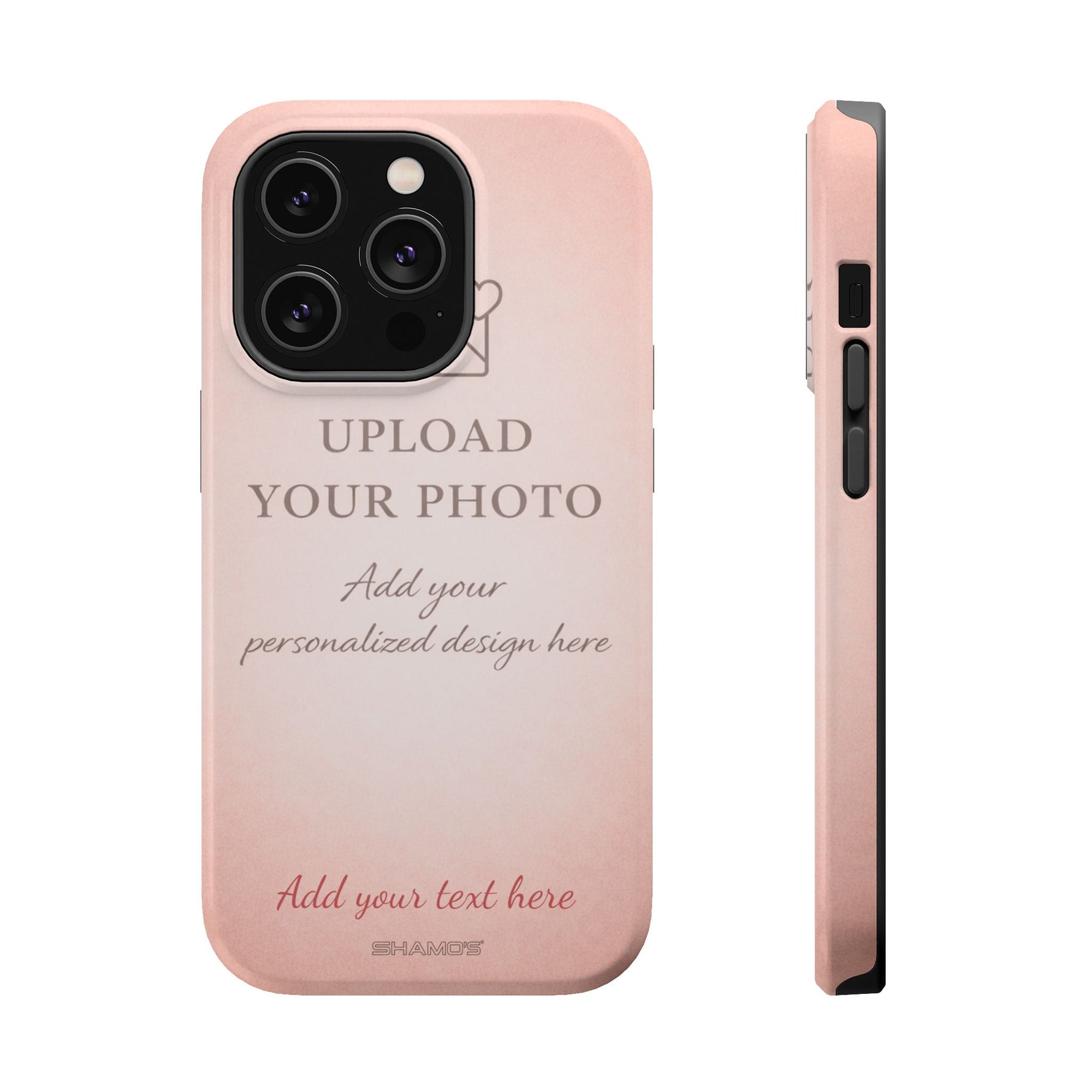 Personalizable iPhone Case | Add Your Own Photo and Text | MagSafe Compatible - iPhone 14 Pro / Glossy - Shamo's
