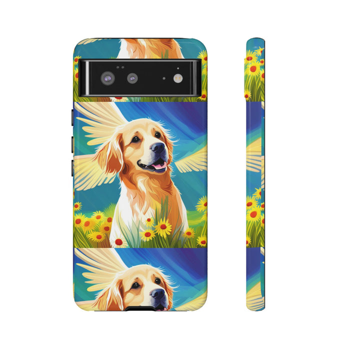 Tough Cases Golden Retriever with Wings Phone case